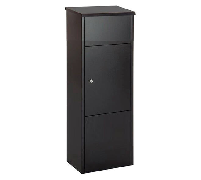 Standing parcel letterbox HANNOVER matt grey (cylinder lock)